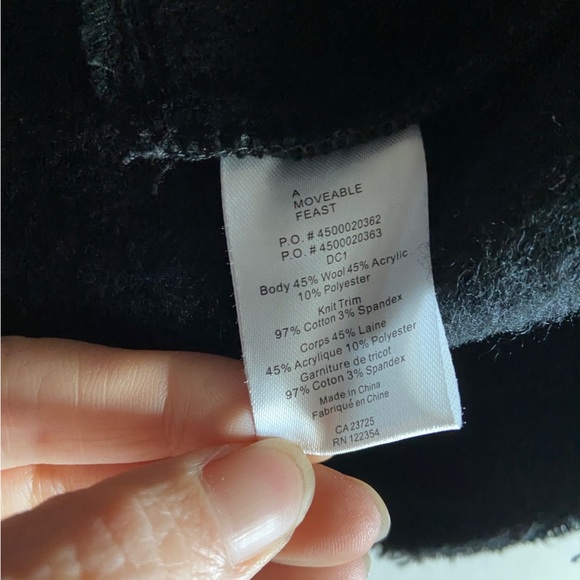 A Moveable Feast Aritzia zip up cropped blazer jacket Sz 4 - Picture 9 of 11